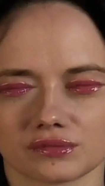 ai character: 3 mouth woman  background