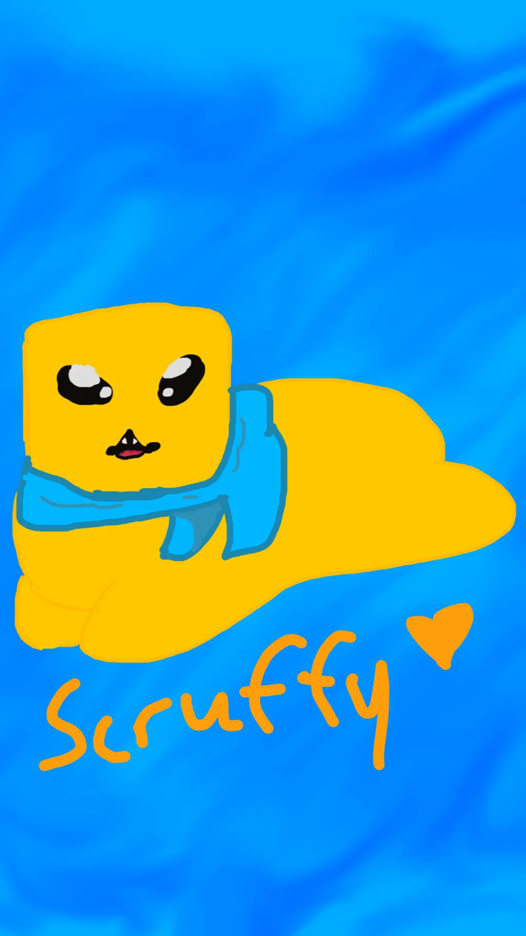 ai character: Bean Scruffy background