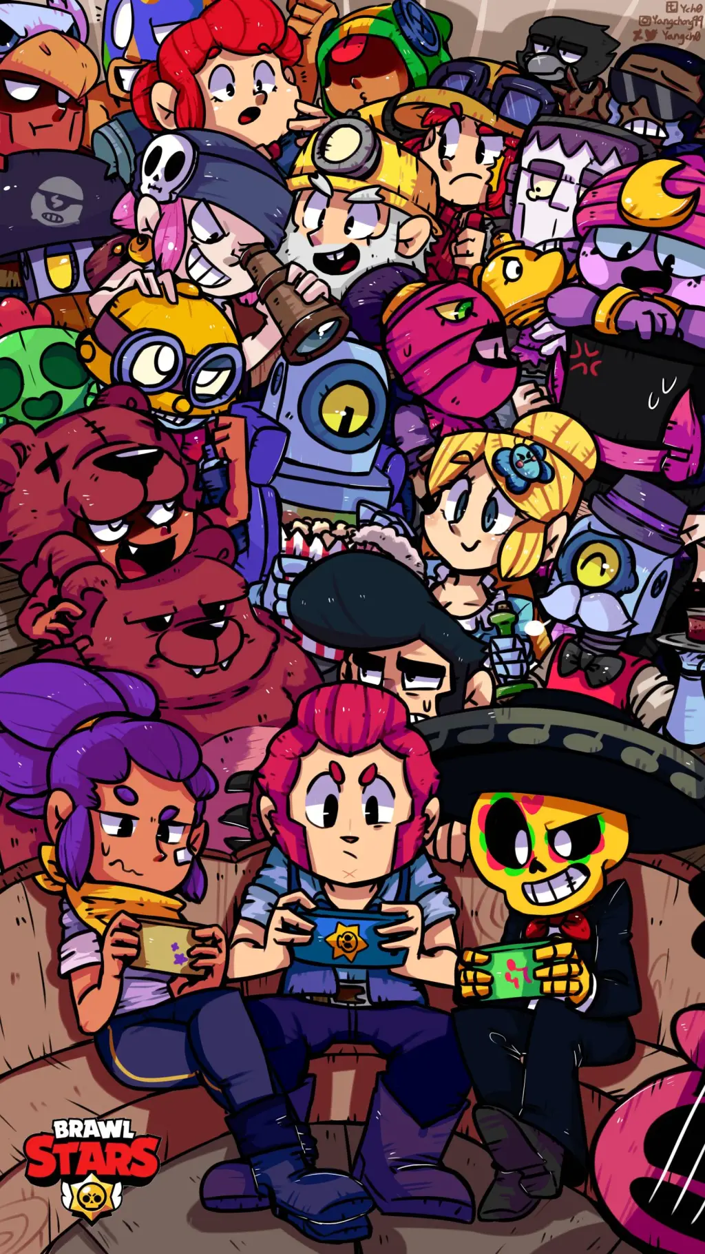 ai character: brawl stars background