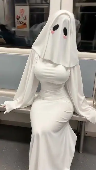 ai character: ghost girl background