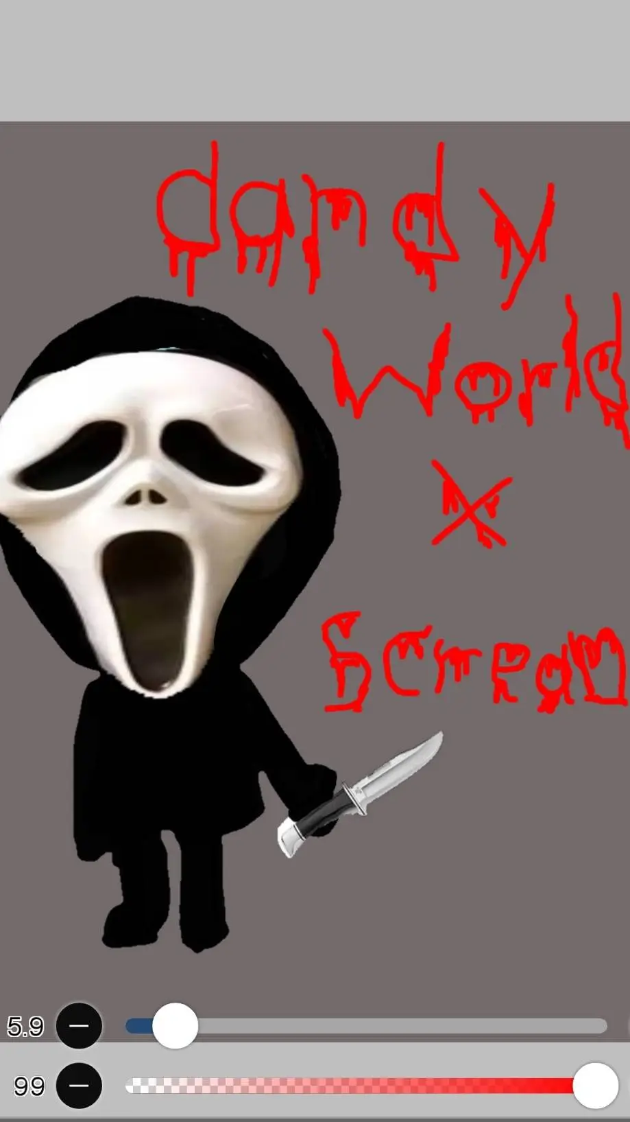 ai character: dw x scream background