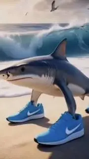 ai character: Tralalero tralala background