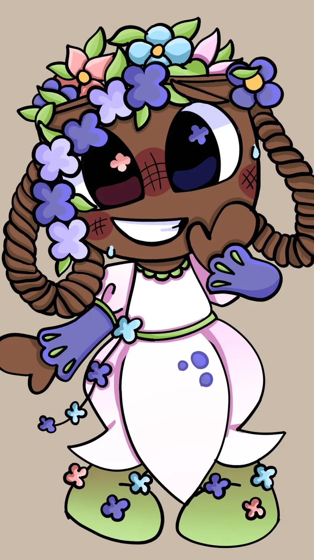 ai character: dandys world  background