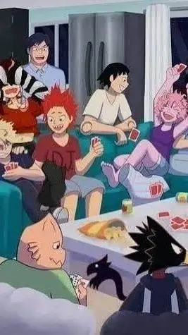 ai character: mha sleepover💚🩷 background