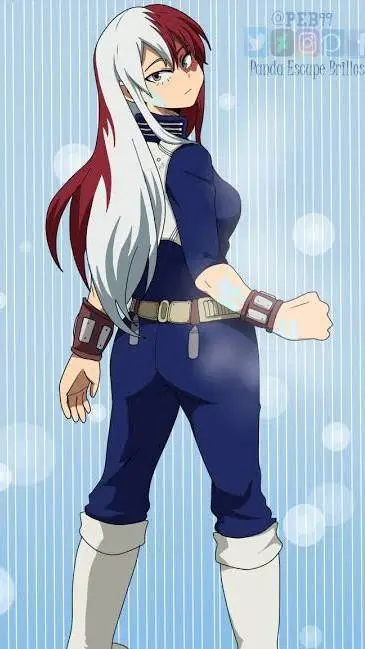 ai character: female todoroki background