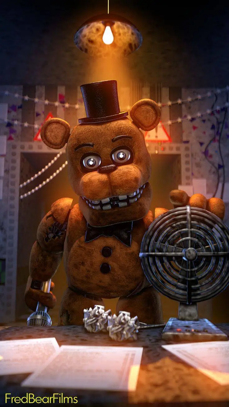 ai character: Withered Freddy  background