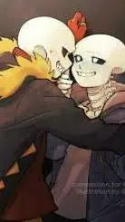 ai character: Sans X Fell background