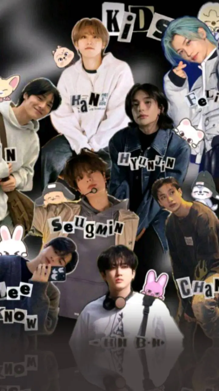 ai character: Stray kids 🐷🐺🦊🐰✨🐹🐕 background