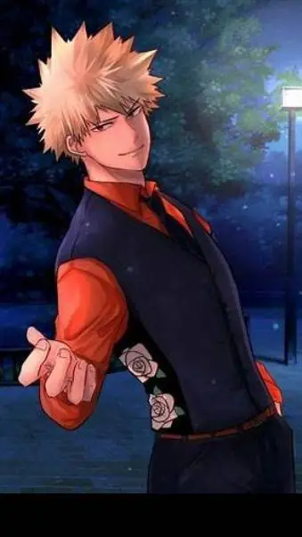 ai character: katsuki prom background