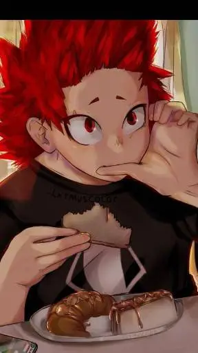 ai character: kiribaku kid  background