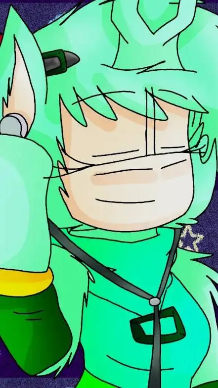 ai character: Emerald background