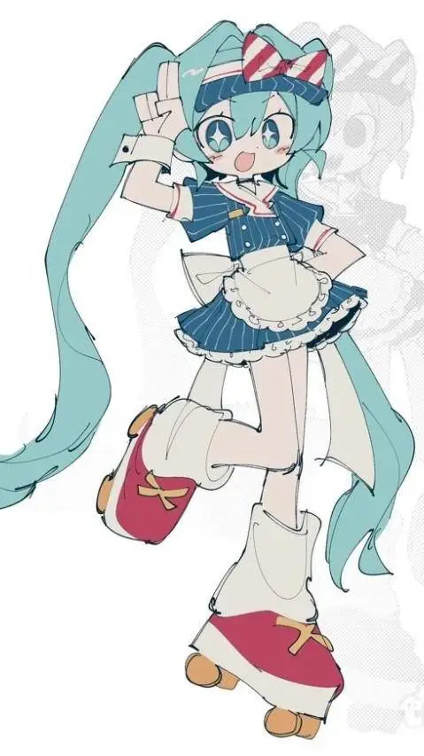 ai character: Miku background
