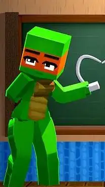 ai character: Turtle Girl background