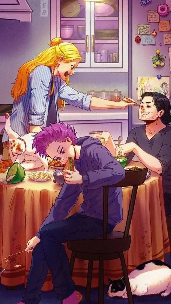 ai character: EraserMic family background