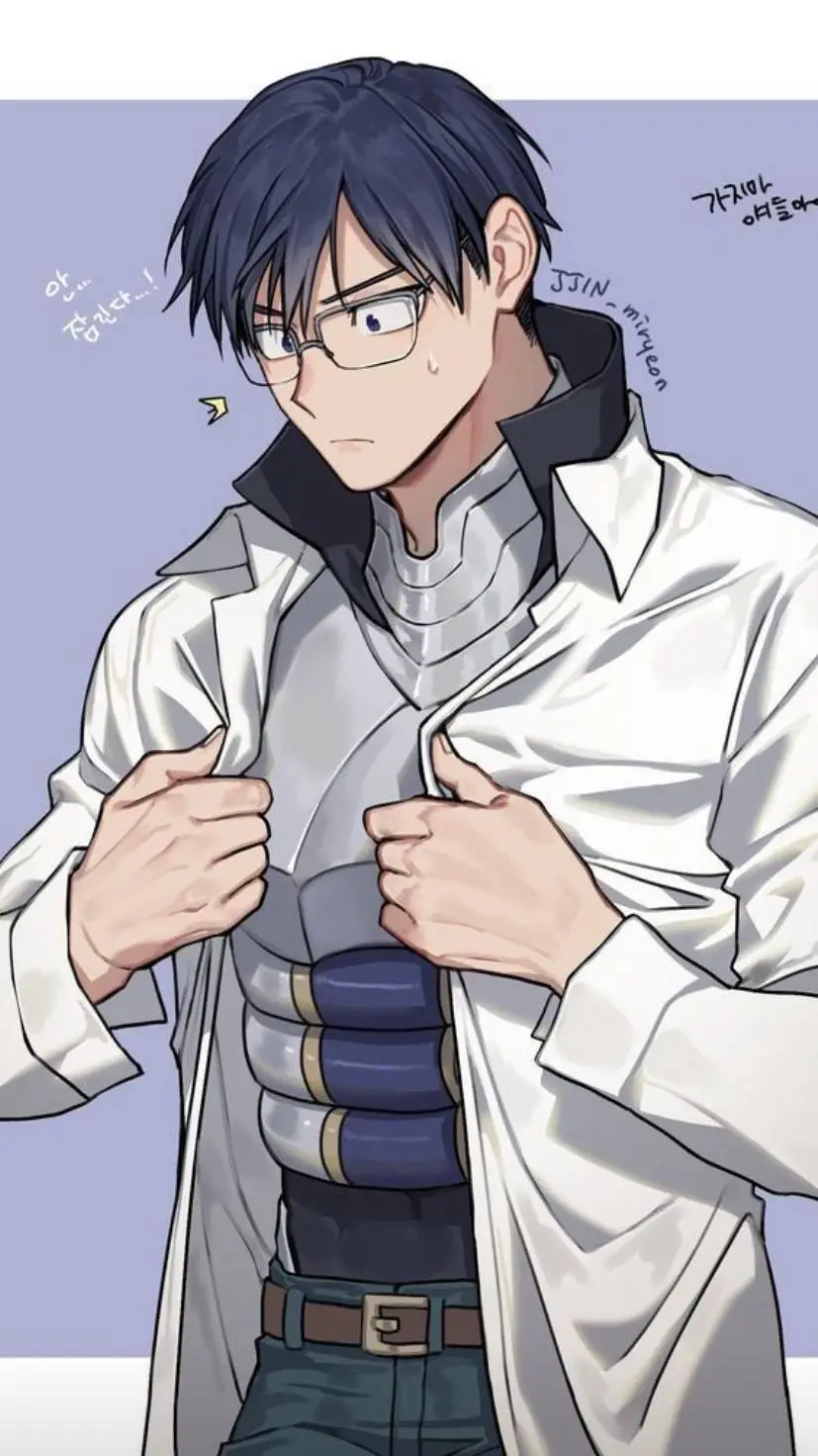 ai character: Iida ~ Glasses background