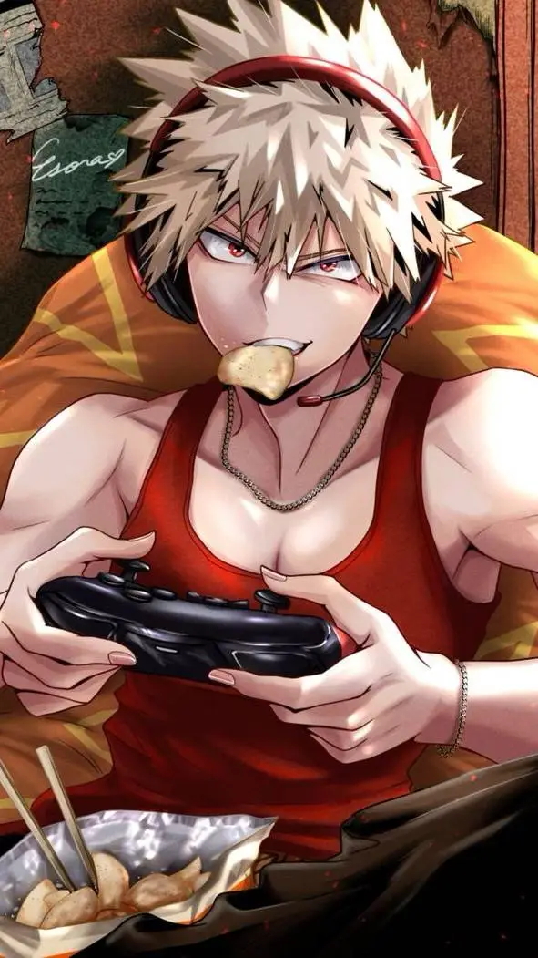 ai character: Bakugo ~ Gamer background