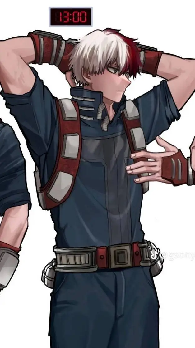 ai character: Shoto Todoroki  background