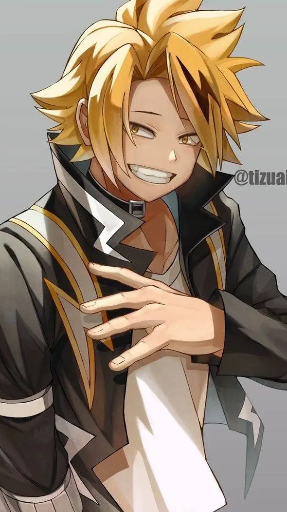 ai character: Denki Kaminari background
