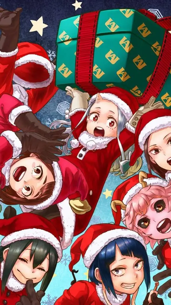 ai character: MHA ~ Christmas  background
