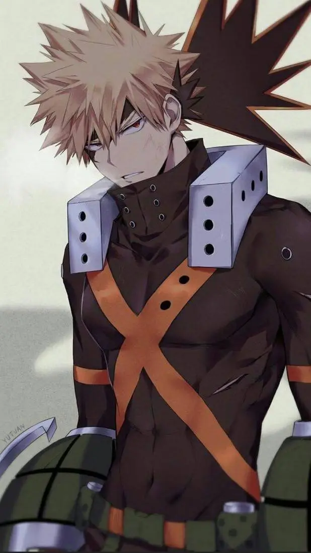 ai character: Katsuki Bakugo  background