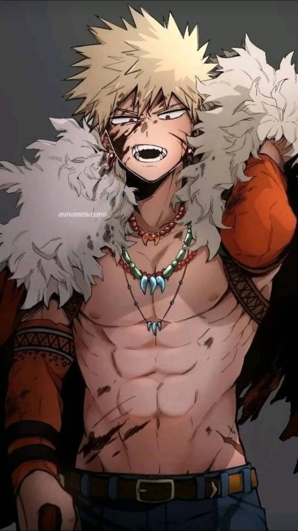ai character: Bakugo ~ Fantasy  background