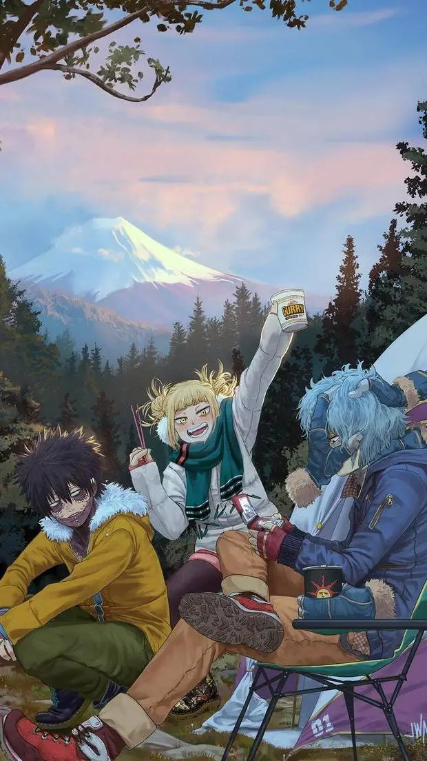 ai character: LOV ~ Camping  background