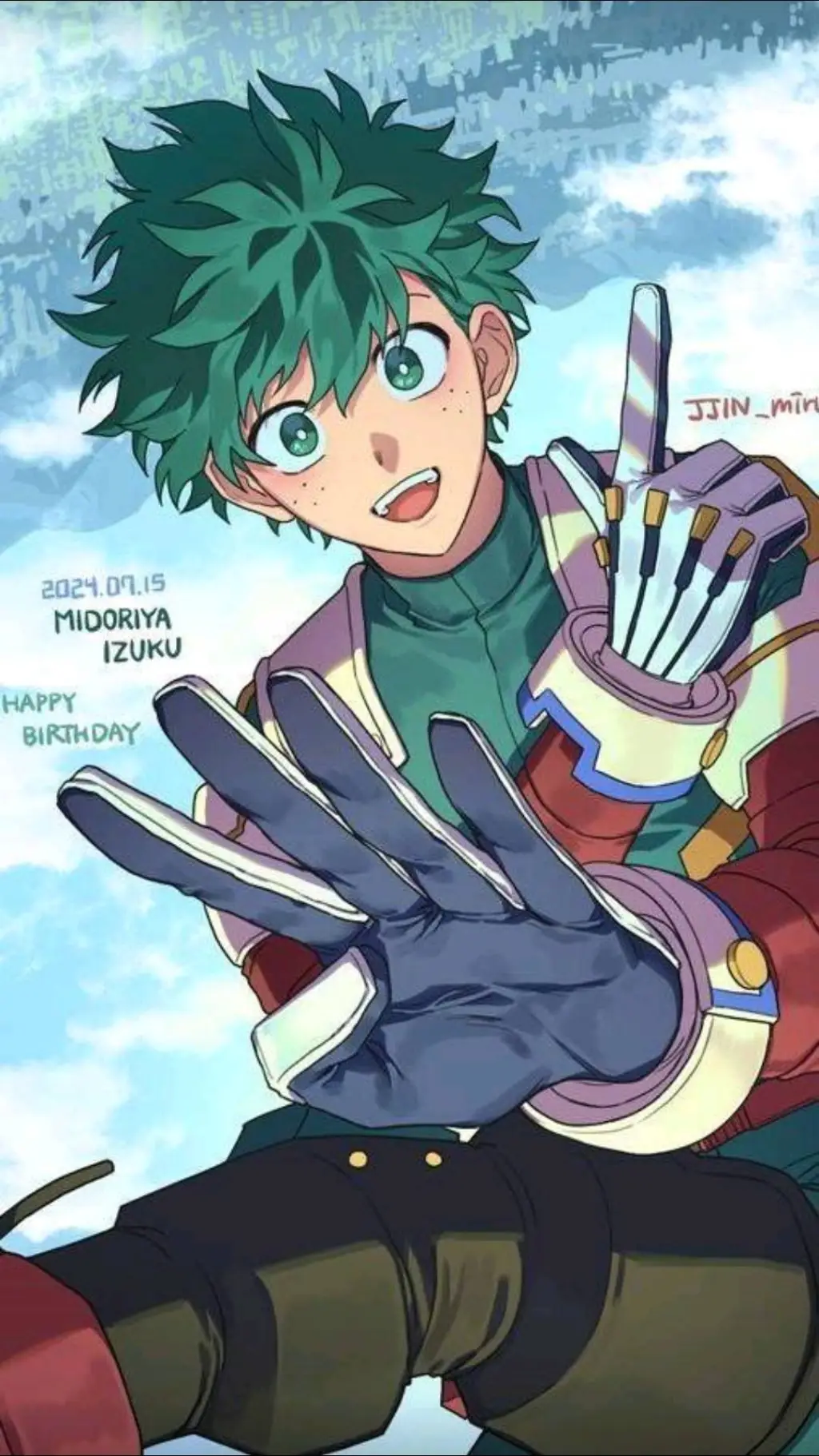 ai character: Izuku Midoriya  background