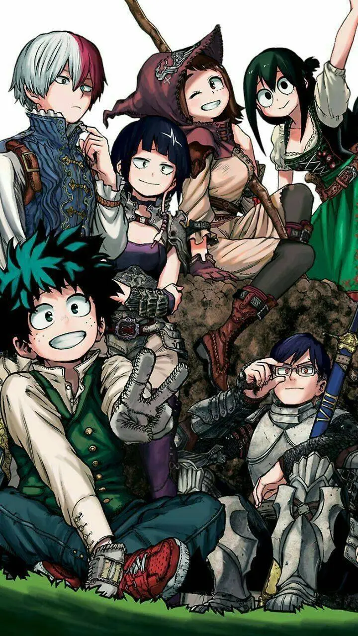 ai character: MHA ~ Camping  background