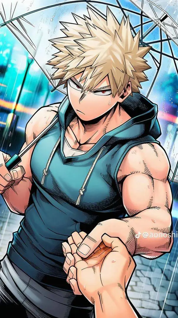 ai character: Bakugo ~ Umbrella  background