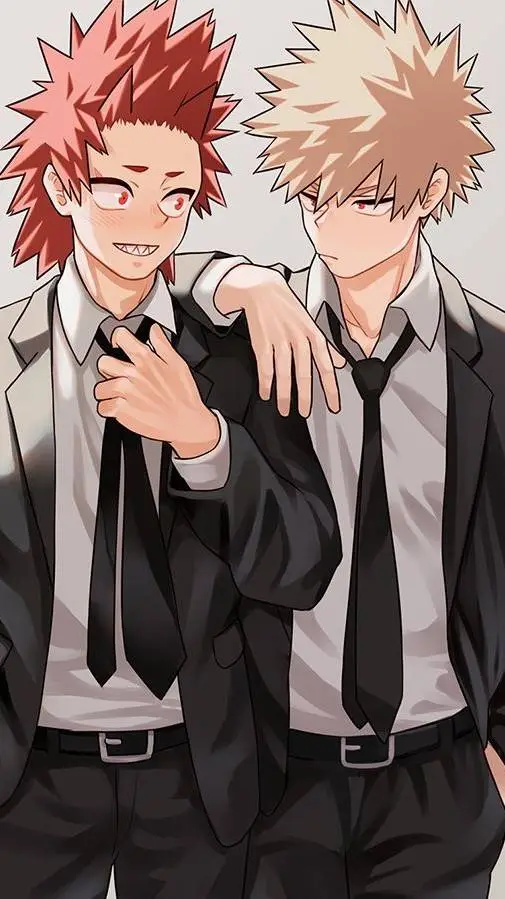ai character: Kirishima & Bakugo background