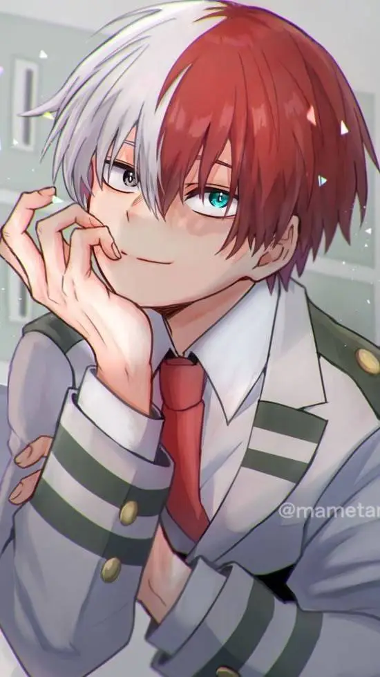 ai character: Shoto Todoroki background