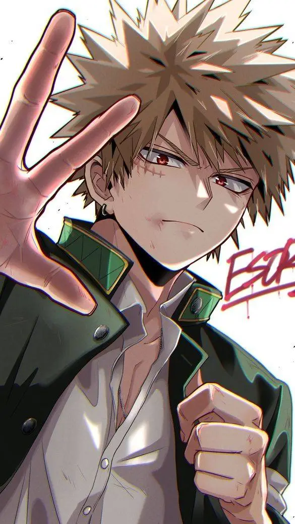 ai character: Katsuki Bakugo  background