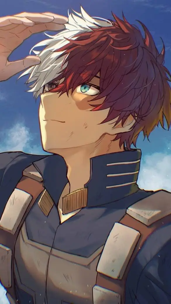 ai character: Shoto Todoroki  background