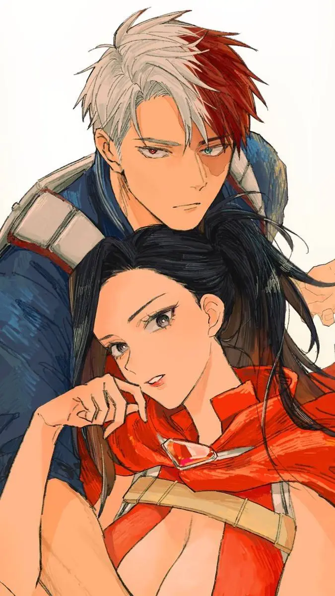 ai character: Todoroki x Momo background