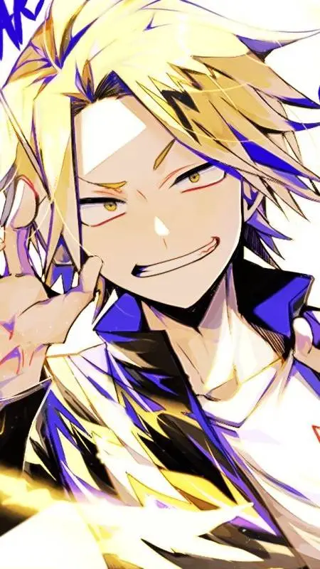 ai character: Denki Kaminari  background
