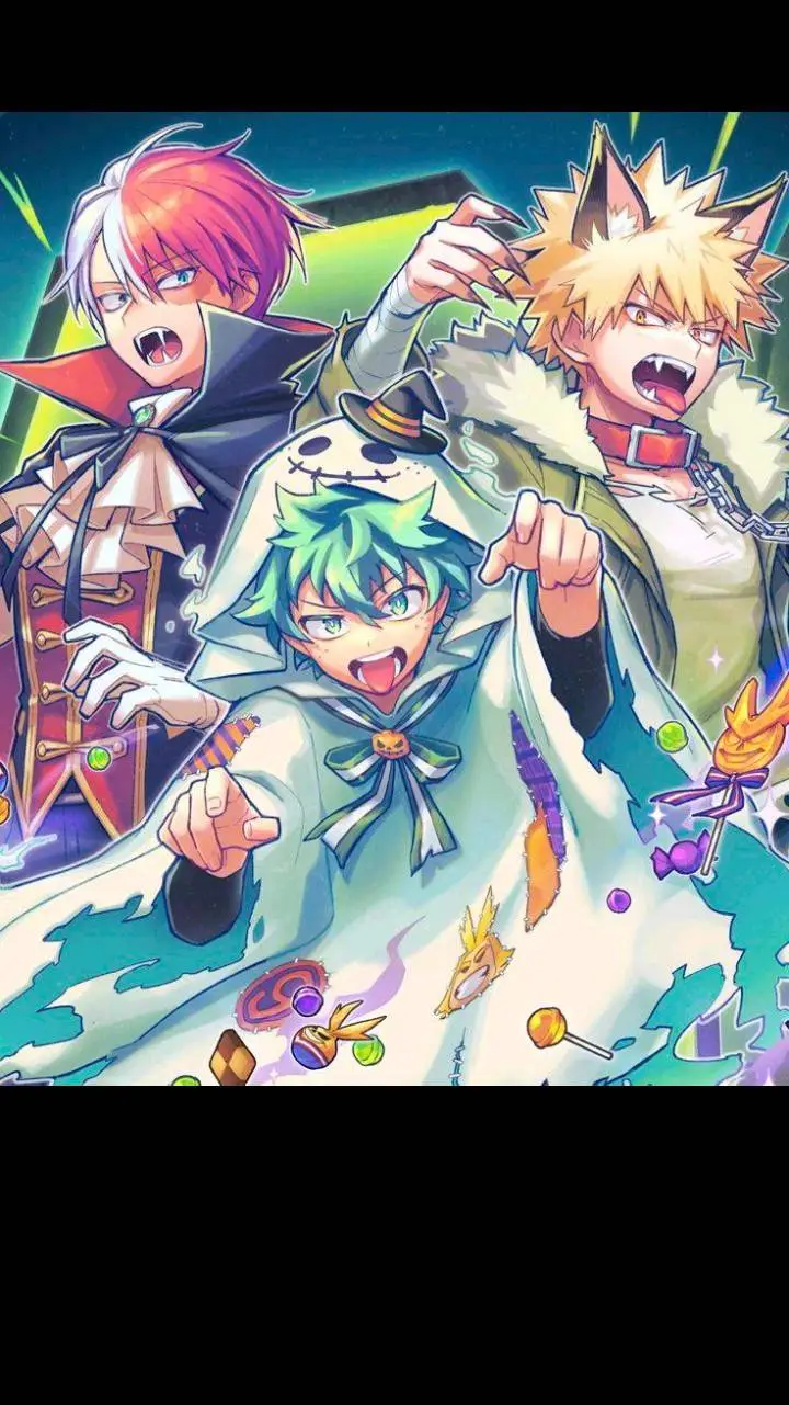 ai character: MHA ~ Halloween  background