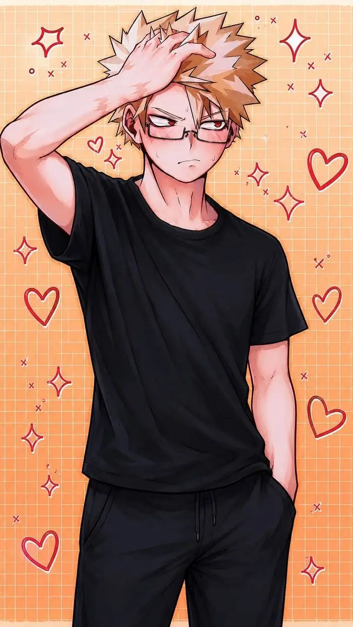 ai character: Katsuki Bakugo  background