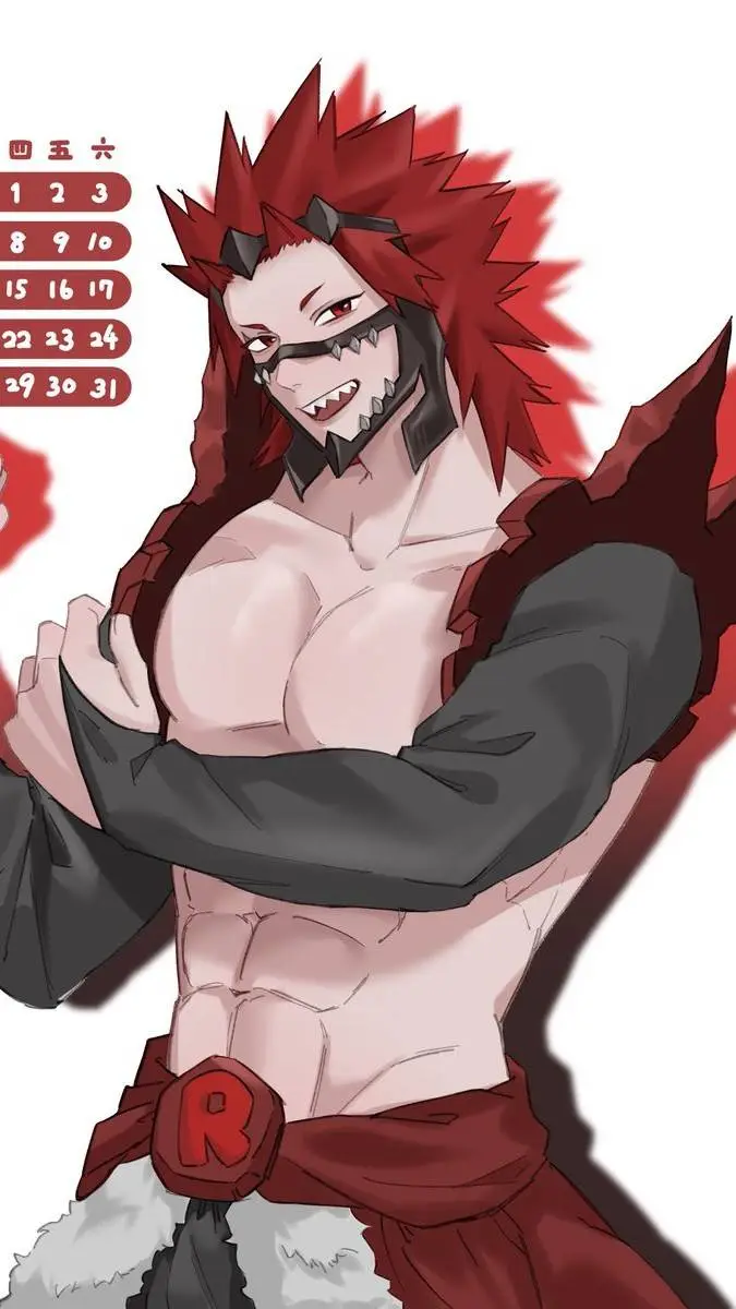 ai character: Eijiro Kirishima  background