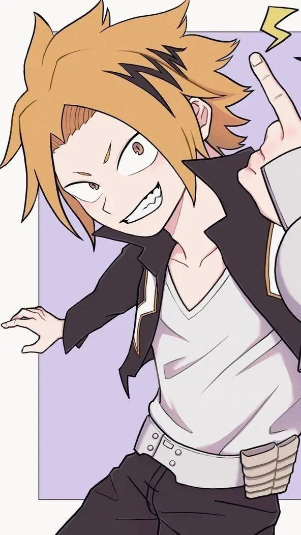 ai character: Denki Kaminari  background