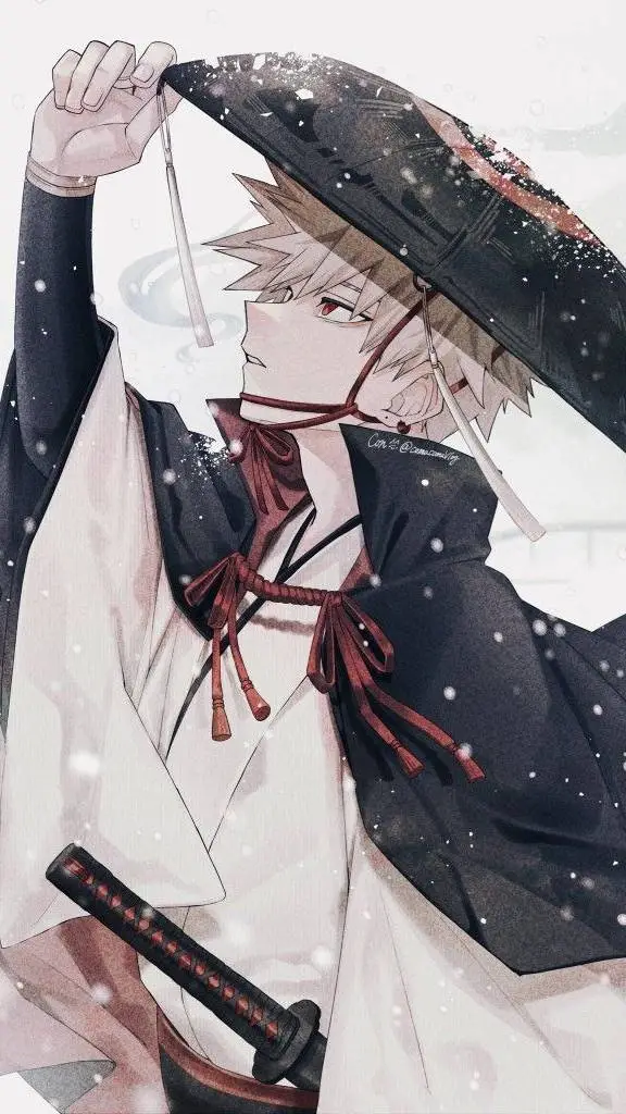 ai character: Katsuki Bakugo  background