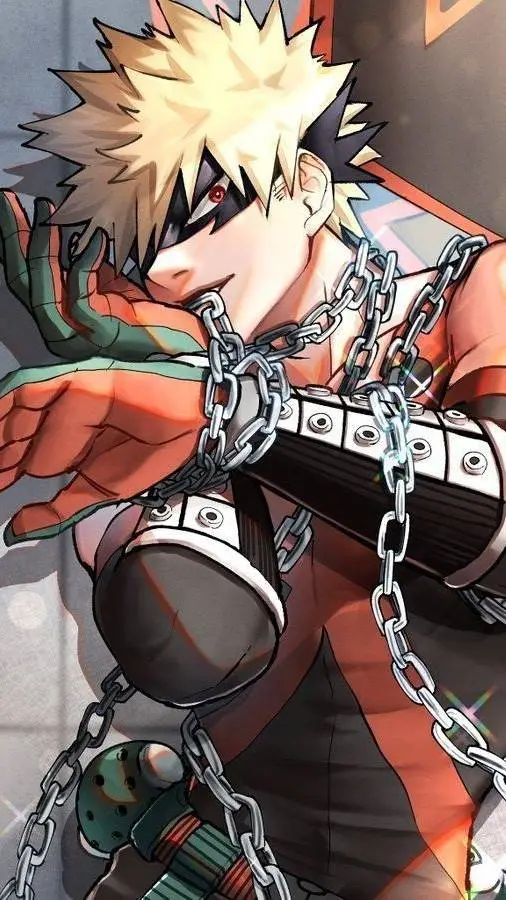 ai character: Katsuki Bakugo  background