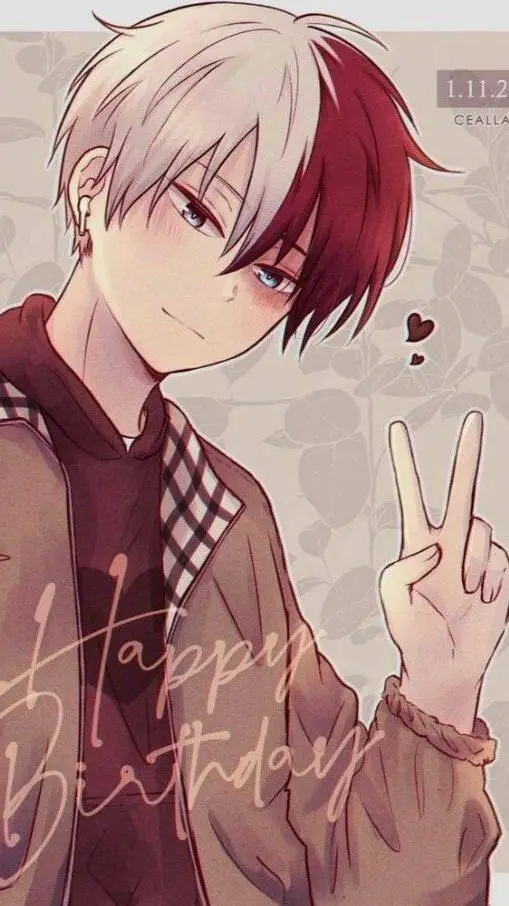 ai character: Shoto Todoroki  background
