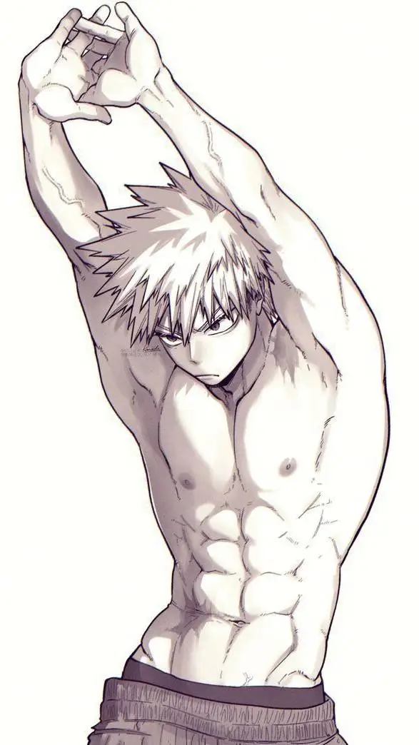 ai character: Katsuki Bakugo  background