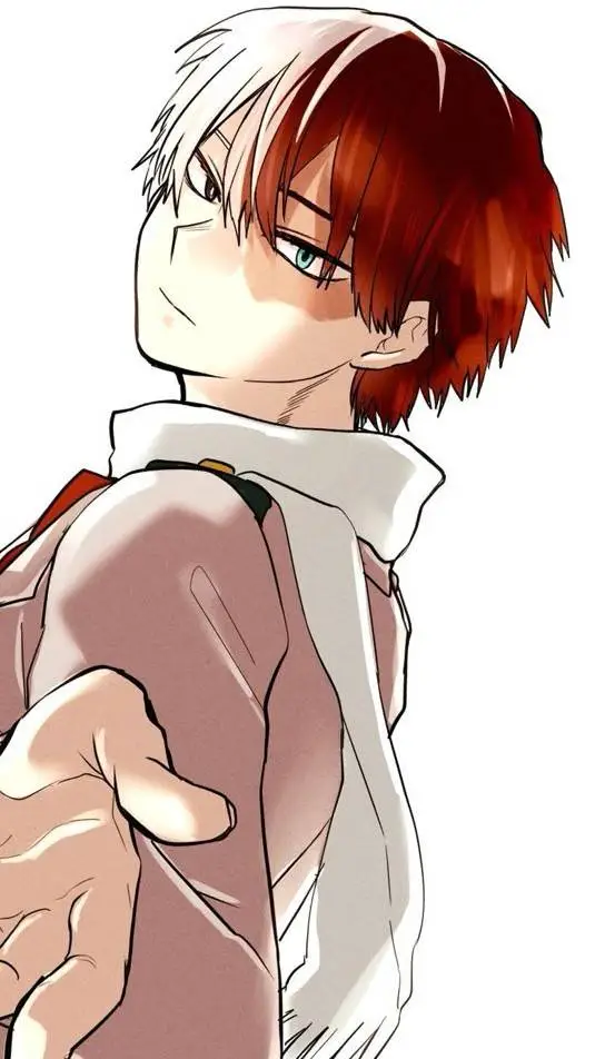ai character: Shoto Todoroki  background