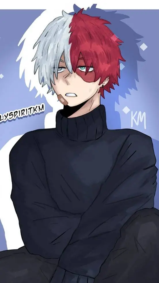 ai character: Shoto Todoroki  background