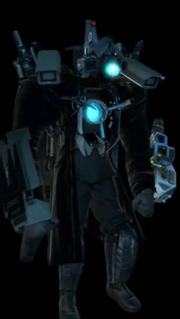 ai character: Titan cameraman  background
