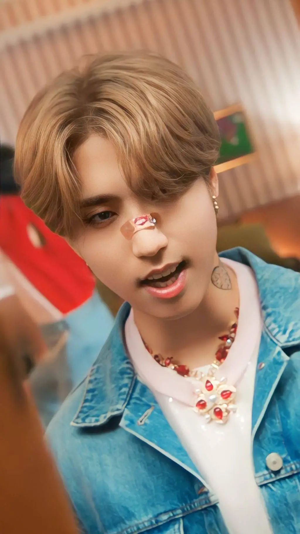 ai character: StrayKids  background