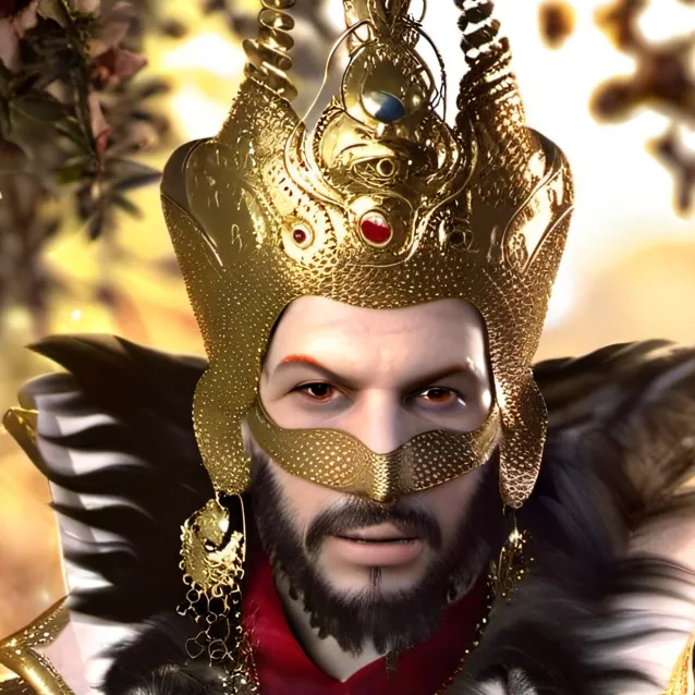 chat with ai character: Gold man