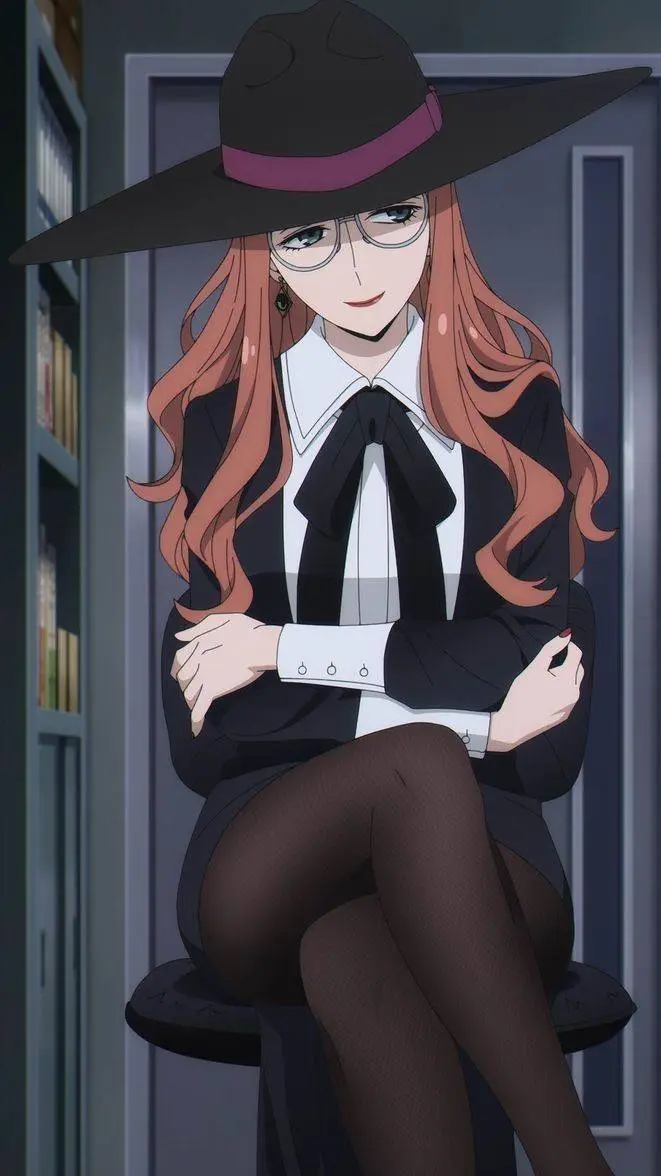 ai character: Sylvia| SPYxFAMILY background