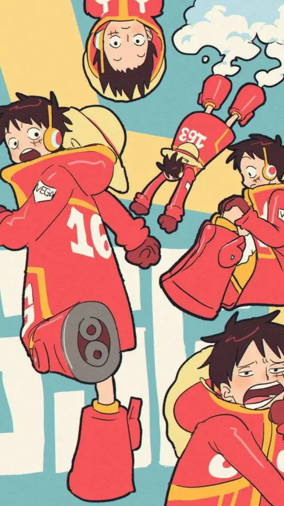 ai character: luffy [egg head] background